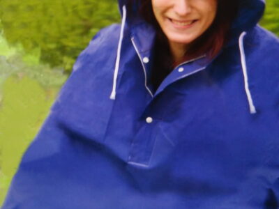 Kabanica za bicikliste plava