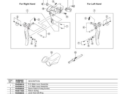GUMICE RUČICA SHIMANO ST-6770 BRACKET COVER(PAIR)