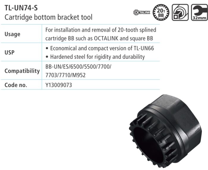 KLJUČ SHIMANO TL-UN74-S ADAPTER REMOVAL TOOL - Pro bike