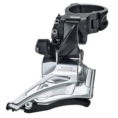 MENJAČ PREDNJI SHIMANO DEORE FD-M6025-H  DOUBLE  FOR REAR 10 BRZINA  HIGH CLAMP  DOWN SWING  DUAL PULL  BAND TYPE 34.9MM (INCL. ADAPTOR 28.6MM & 31.8MM)  CS ANGLE 66-69  FOR TOP GEAR 34-38T  IND.PACK