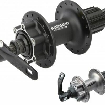 NABLA ZADNJA SHIMANO DEORE FH-M525A  32H  8/9 BRZINA  OLD 135MM  AXLE 146MM  QR 168MM BLACK  FOR ROTOR 6-BOLT  BLACK  IND.PACK
