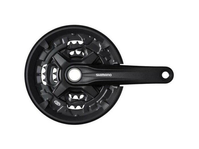 POGON SHIMANO FC-MT210-3  FOR REAR 9-SPEED  2-PCS FC  170MM  40-30-22T W/CG W/O BB PARTS  BLACK  IND.PACK