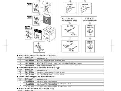 UVODNIK SAJLI SHIMANO SM-SP18-M5 CABLE GUIDE