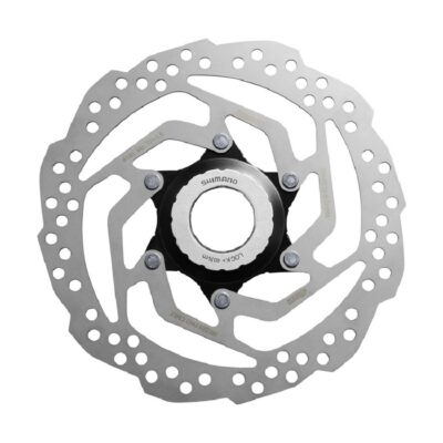 ROTOR DISK KOČNICE SHIMANO SM-RT10  S 160MM  W/LOCK RING(INTERNAL AND EXTERNAL SERRATION  BLACK)  FOR RESIN PAD ONLY  IND.PACK