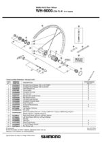 ŽICA SHIMANO WH-9000-C24-TL-R LEVA  305MM W/PLUG & WASHER