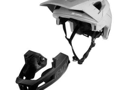 Kaciga Full face Force Venom sivo crna